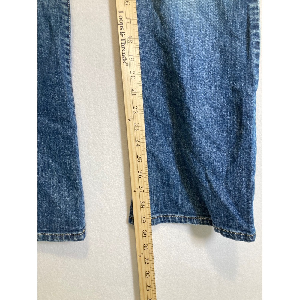 Y2K Classic Calvin Klein Jeans Womens 10 Blue Bootcut Flare Medium Wash Denim - Picture 7 of 12